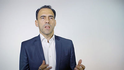 Claudio Di Nella, Head of VCA Europe, shown in a still from a video about opportunities in open banking.