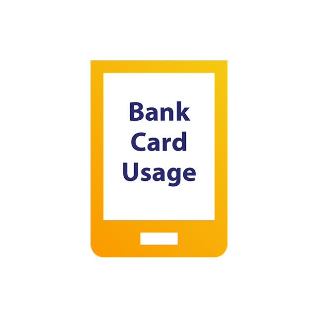 The reader will indicate Bank Card Usage The reader will indicate Bank Card Usage